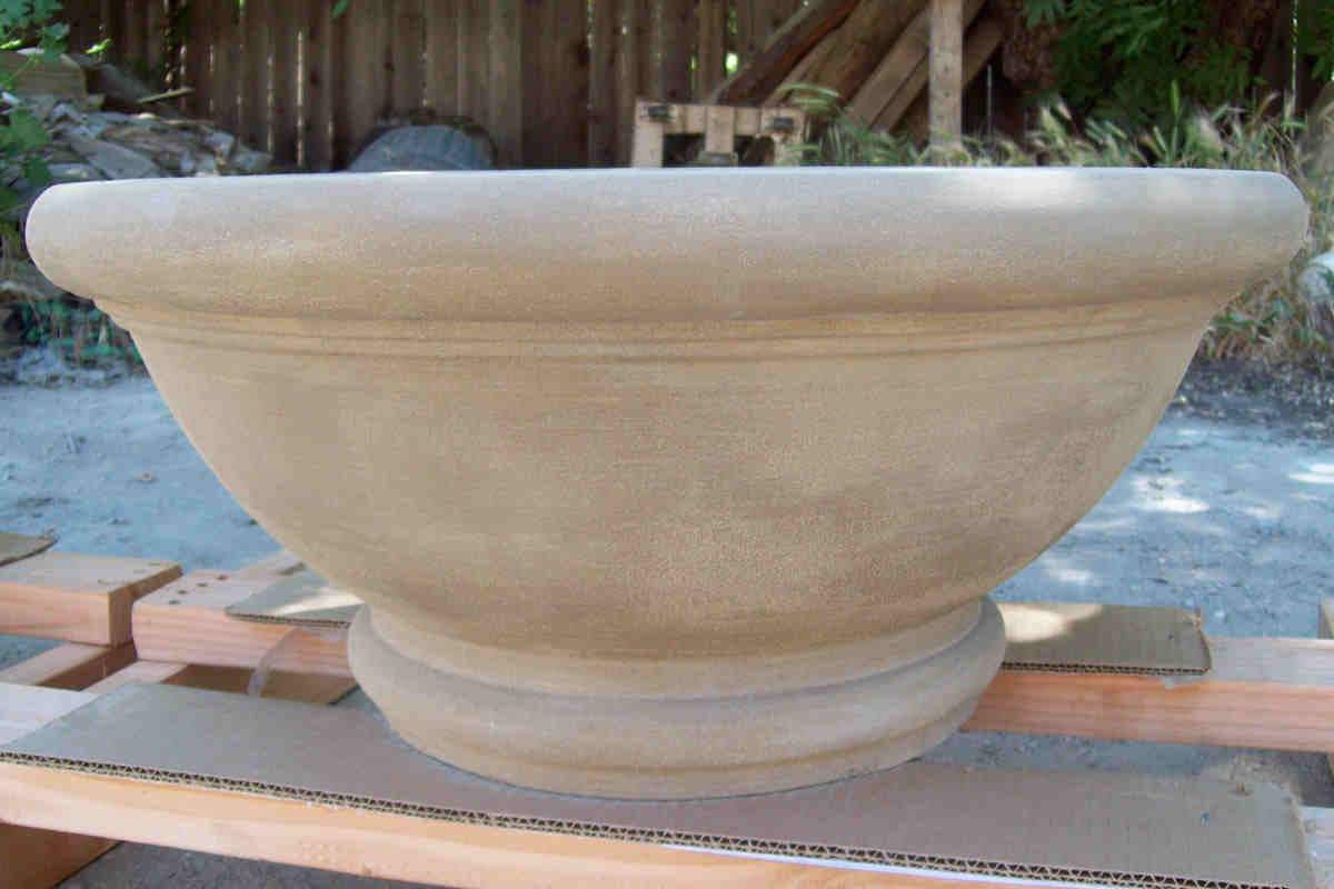 Tivoli Fire Bowl 24" x11" Aztec Gold Concrete Creations 