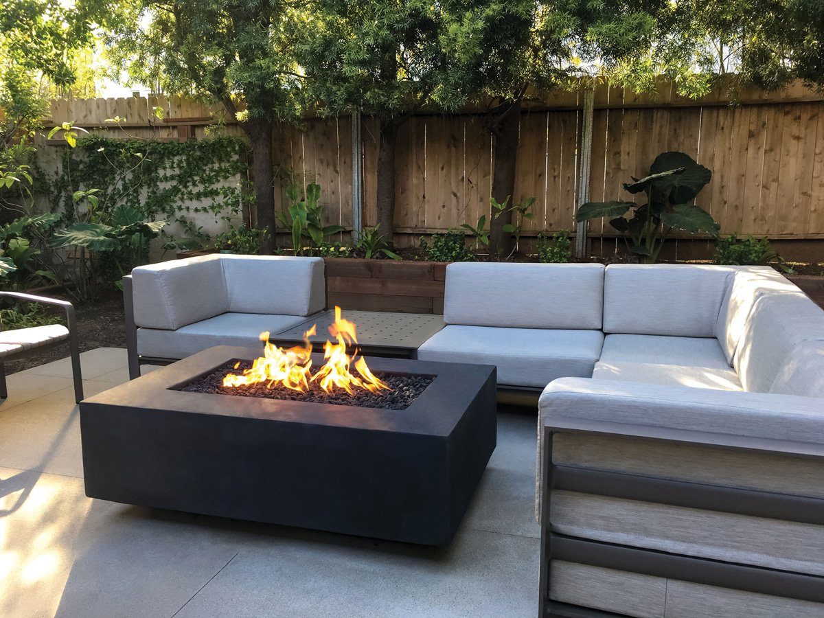 Geo Box Square/ Rec Fire pit