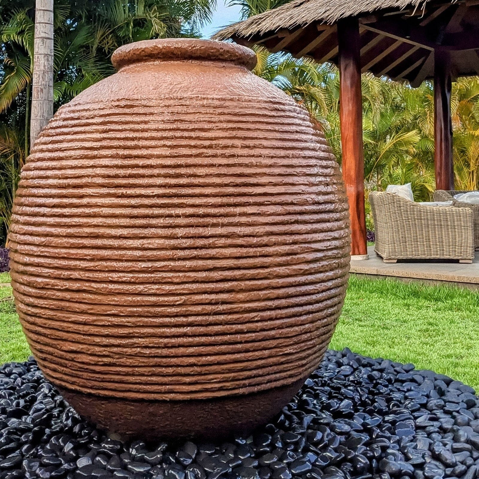 Aladdin Oil Jar Fountain 52" x 60" Oil Jars ConcreteCreationsLA 