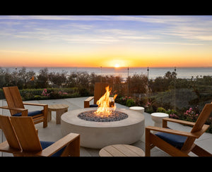Ocean Fire Table and 72" x 18" with a 14" lip Fire Bowls / fire Pits ConcreteCreationsLA 