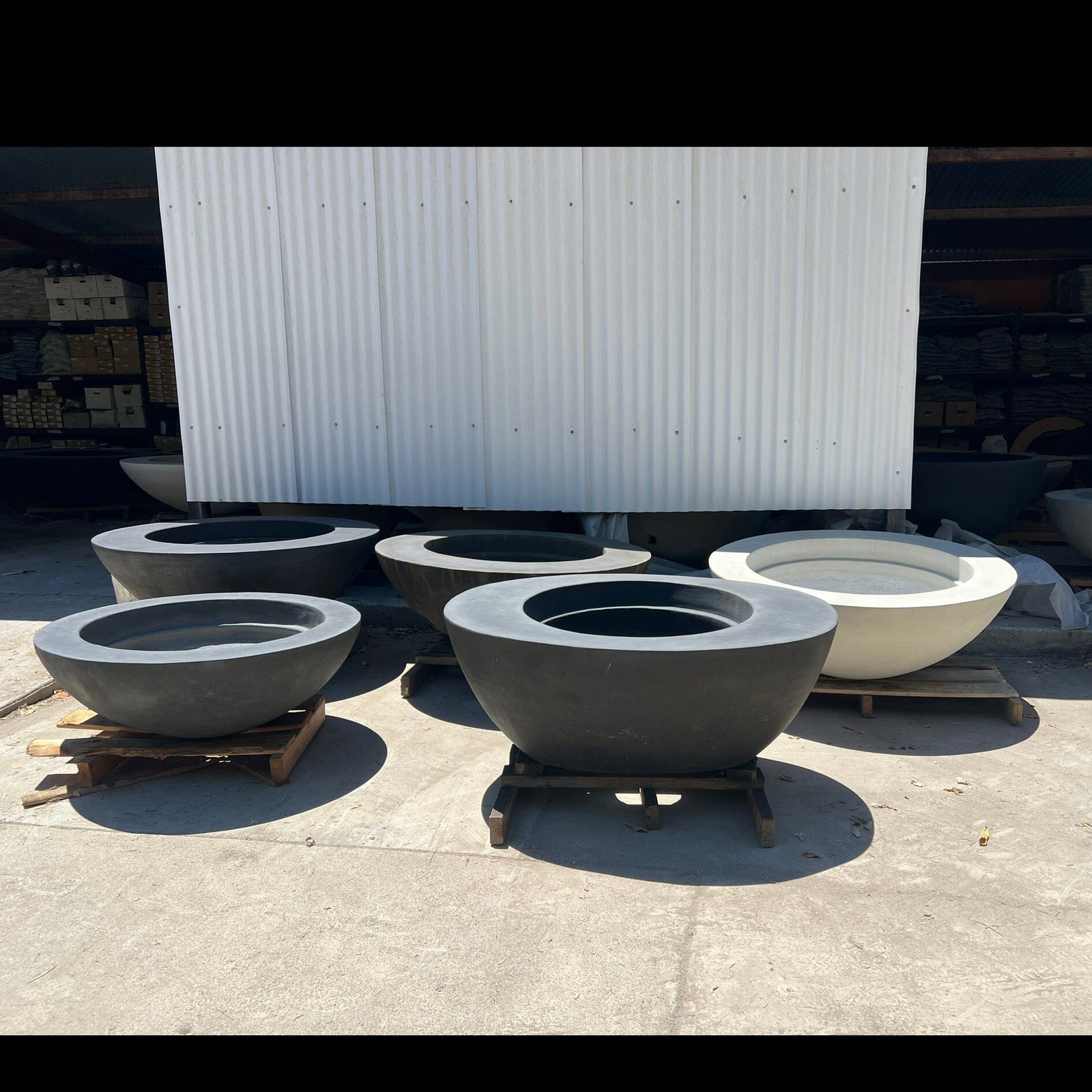As is Fire bowls in varies colors and styles Fire Bowls / fire Pits ConcreteCreationsLA 
