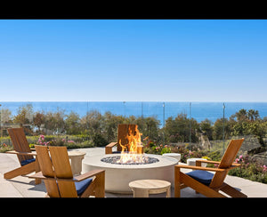 Ocean Fire Table and 72" x 18" with a 14" lip Fire Bowls / fire Pits ConcreteCreationsLA 