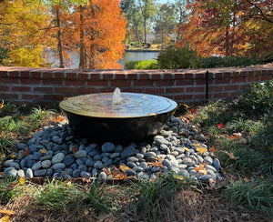 Wok 30" x 12" water Bowl ConcreteCreationsLA 