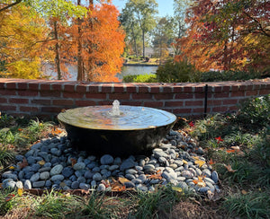 Wok 30" x 12" water Bowl ConcreteCreationsLA 