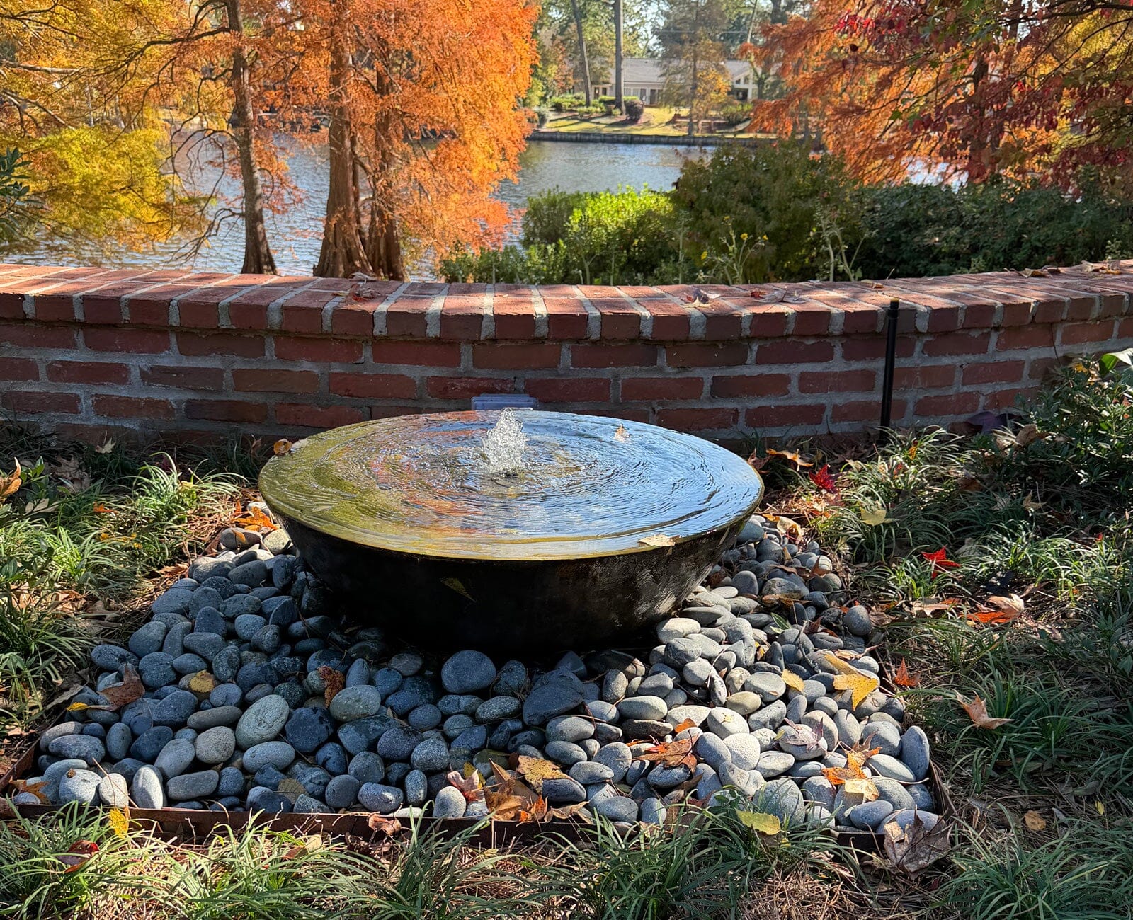 Wok 30" x 12" water Bowl ConcreteCreationsLA 