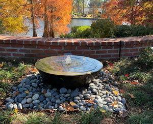 Wok 30" x 12" water Bowl ConcreteCreationsLA 