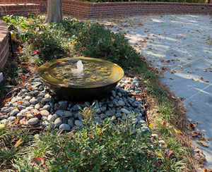 Wok 30" x 12" water Bowl ConcreteCreationsLA 