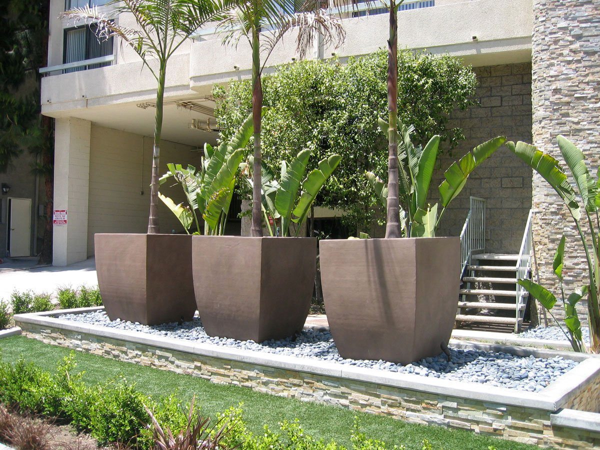 Symphony Squared 42" x42" 50" h Planter Boxes Concrete Creations 