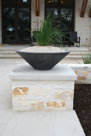 Asian Wok #1 42" x 14" Ebony color Bowls Concrete Creations 