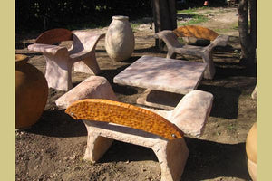 King Solomon Seating set X-Benches Concrete Creations 
