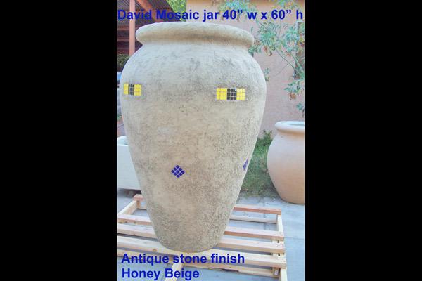 David Mosiac Jar2 Oil Jars Concrete Creations 