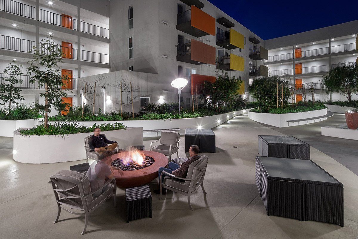 Simplicity Edge Fire Bowl 72" x18" 14" lip Brick Red Fire Bowls / fire Pits Concrete Creations 