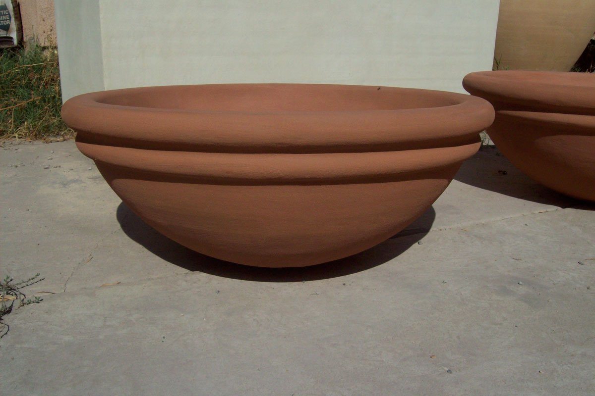 ceramic flower pot fire pit Prairie Fire bowl/ Fire Pit