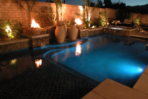 Water & Fire Fountain Fire Bowls / fire Pits Concrete Creations 