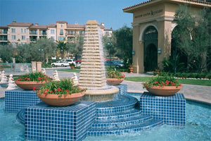 Sliced Pyramids Obelisk Fountain Water Features Concrete Creations 
