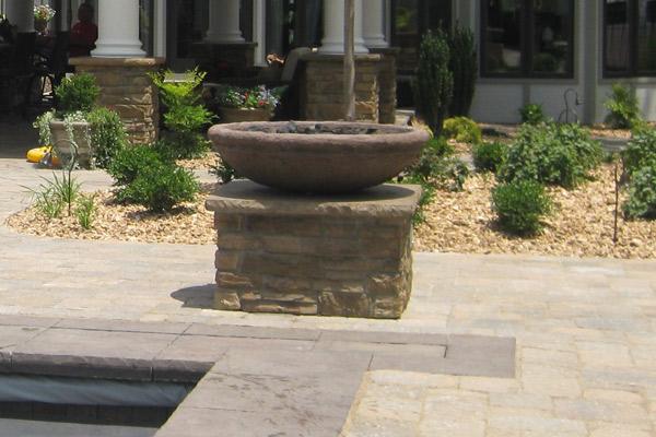 Meron Ribbed- Fire Bowl 48" x 13.5"- Antique Stone -Coffee Fire Bowls / fire Pits Concrete Creations 