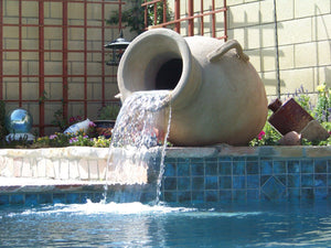 Acropolis Jar Fountain 25" x 42" Water Features Concrete Creations 