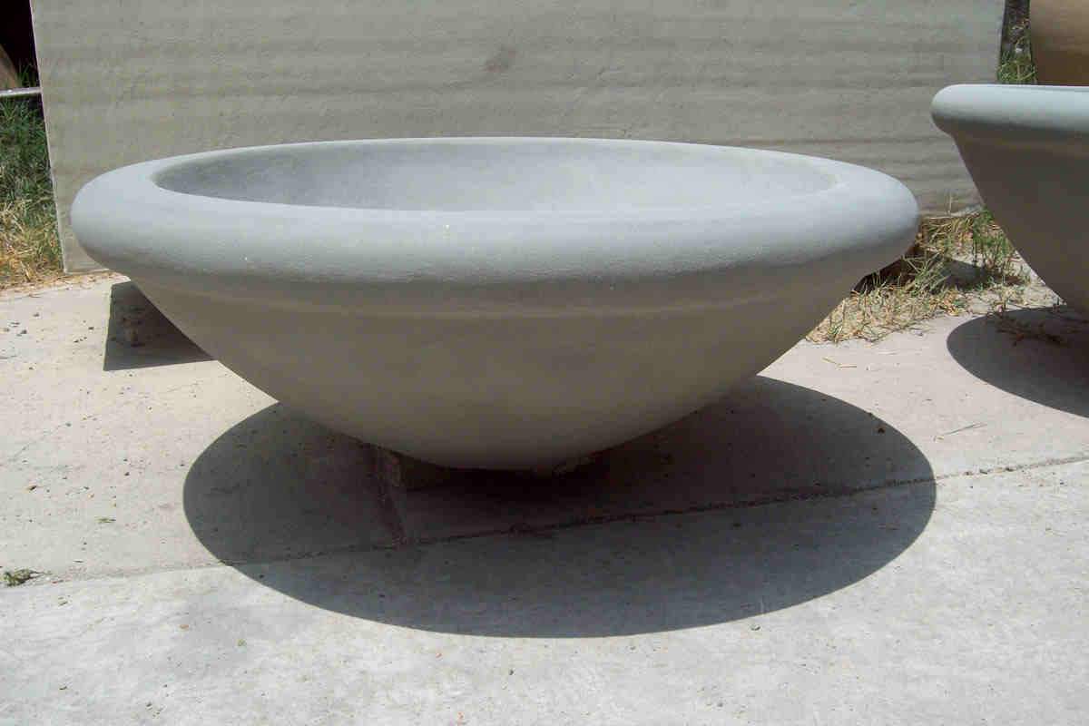 Meron Fire Bowl 28 x 10 Natural Gray Concrete Creations 