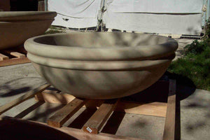 Meron Ribbed Bowl 48" x 18" Silverado Bowls Concrete Creations 