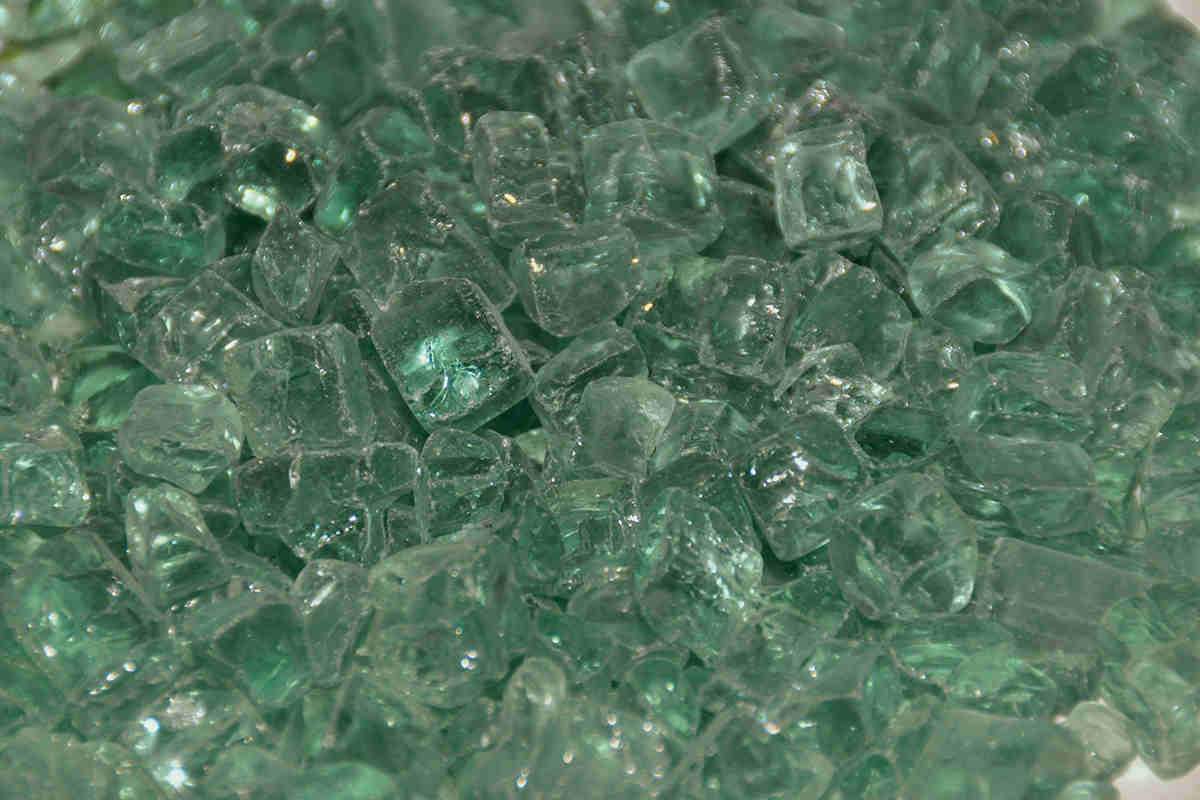 American Fire Glass - Evergreen 1/2" Fire glass american fire glass 