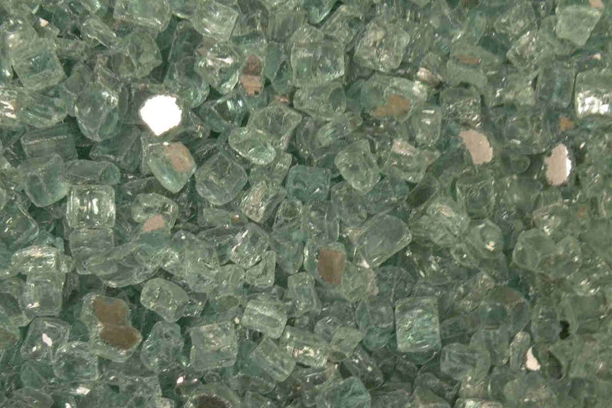 American Fire Glass - Evergreen Reflective 1/2" Fire glass american fire glass 