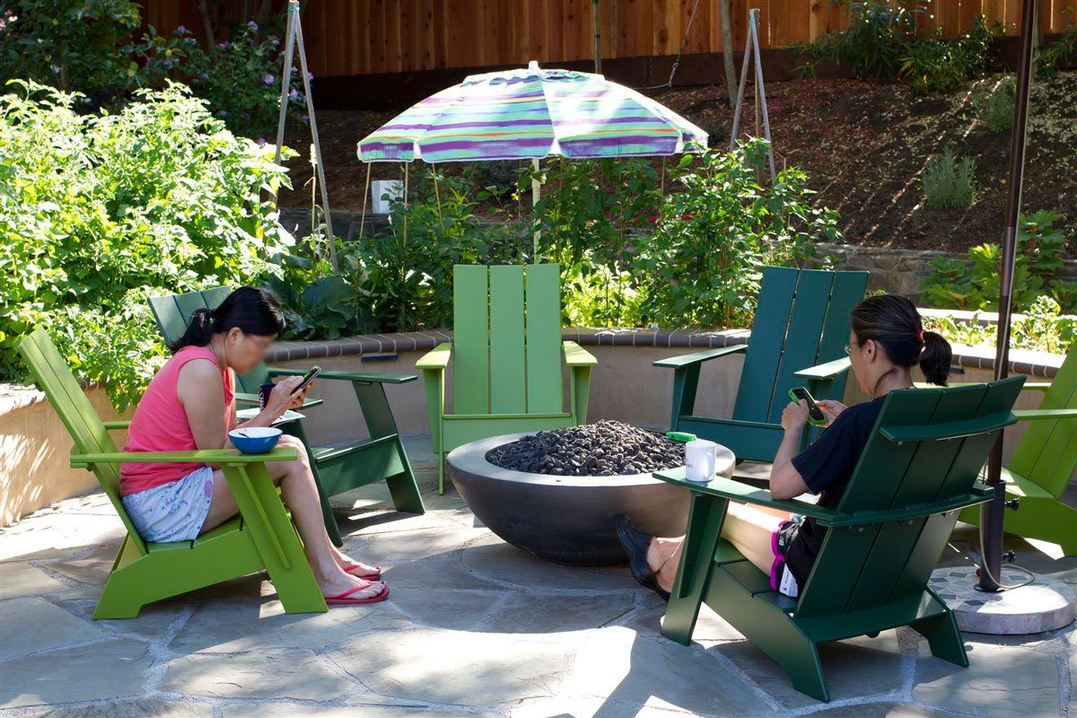 Simplicity Edge Fire Bowl 37 x 13.5 Slate Concrete Creations 