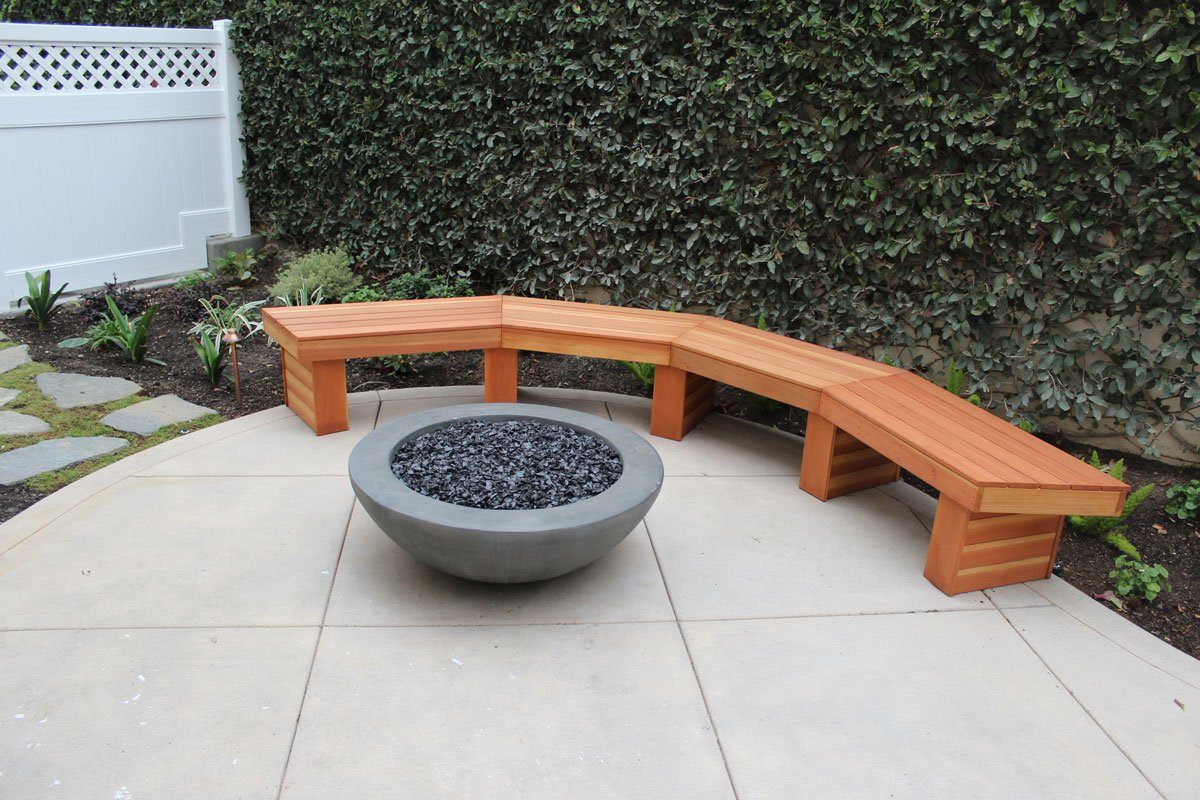 Simplicity Edge Fire Bowl 37" x 13.5" Smoke Gray Concrete Creations 