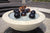 Simplicity Edge Fire Bowl 48 x 18"- 6" lip Pearl White Concrete Creations 