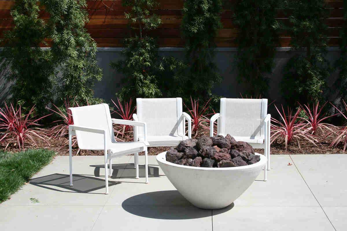 Wok Fire Bowl Pit 36" x 16" - Crystal White Concrete Creations 