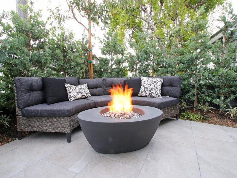 Ovale Edge Fire bowl fire table - ConcreteCreationsLA