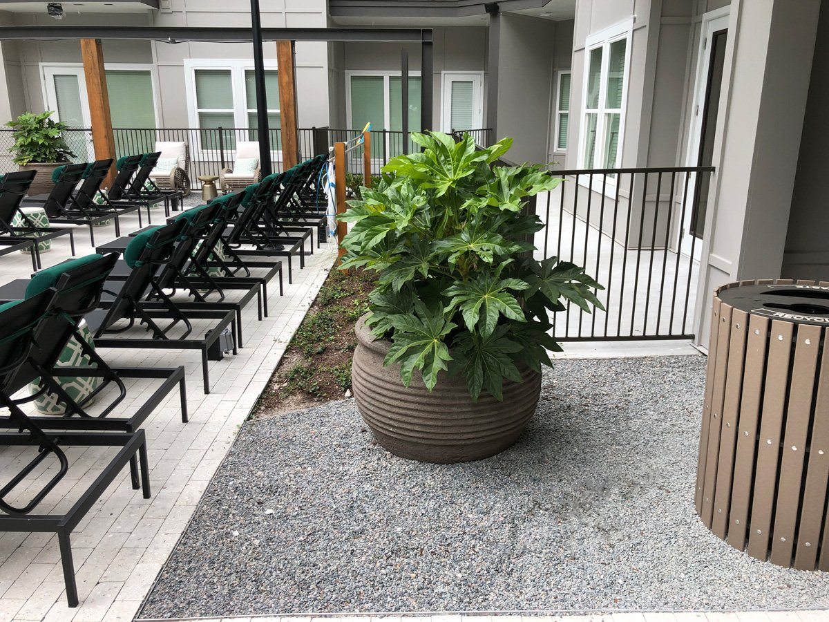 Megiddo Ribbed 36" Planters & Vases Concrete Creations 