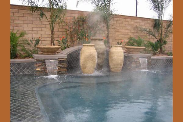 Water & Fire Fountain Water Features Concrete Creations 