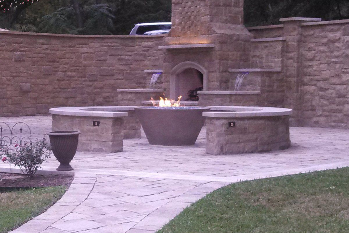 Asian Wok Fire Bowl #2 48" x24" Fire Bowls / fire Pits Concrete Creations 