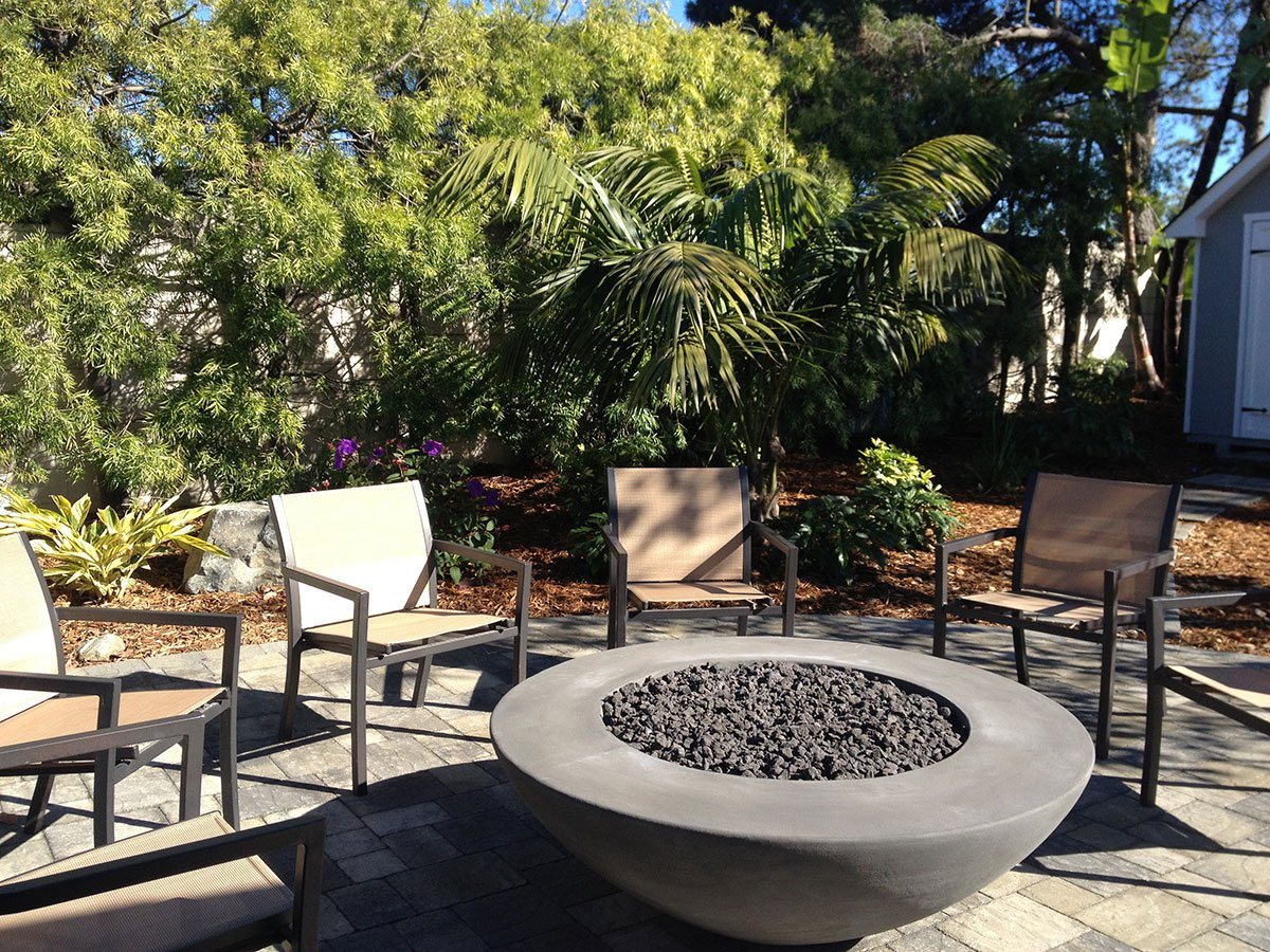 Simplicity Edge Fire Bowl 54" x18" 10" lip Slate Fire Bowls / fire Pits Concrete Creations 