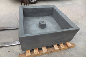 Geo Box Custom Fountain Water Features Concrete Creations 