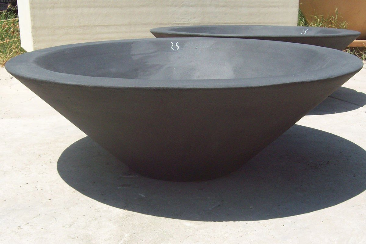Asian wok fire bowl 31" x10" ConcreteCreationsLA 